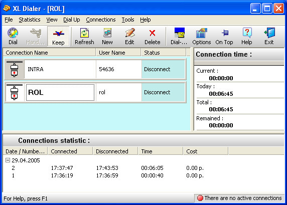 XL Dialer Screenshot